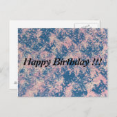 Alles- Gute zum Geburtstagpostkarte Postkarte (Vorne/Hinten)