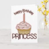 Alles- Gute zum Geburtstagprinzessin Karte (Gelbe Blume)