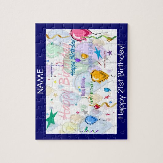 Alles- Gute zum Geburtstagpuzzlespiel Puzzle (Vertikal)