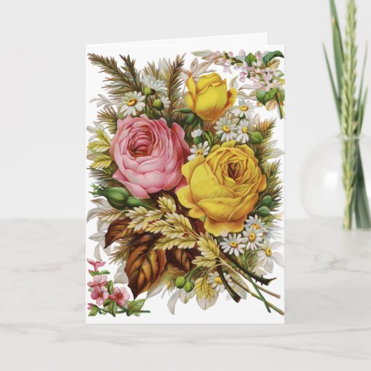 Alles- Gute zum GeburtstagRosen Karte (Vorderseite)