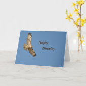 Alles- Gute zum Geburtstagrot angebundene Karte (Gelbe Blume)