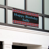 "Alles Gute zum Geburtstagsally-Gewohnheit Banner (Äußeres Gebäude)