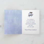 Alles- Gute zum Geburtstagschatz-BlauLovebirds Karte (Innenseite)