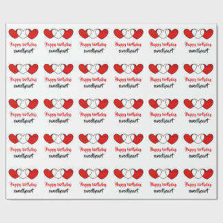 alles Gute zum Geburtstagschatz-Packpapier Geschenkpapier