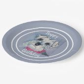 Alles Gute zum GeburtstagSchnauzer Pappteller (Schrägansicht)