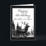 Alles- Gute zum Geburtstagschwager-Vintager Karte<br><div class="desc">Alles- Gute zum Geburtstagschwager-Vintager Hirsch,  Rotwild-Tier,  wild lebende Tiere,  Natur</div>