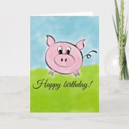 Alles Gute zum Geburtstagschwein Karte