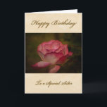 Alles- Gute zum Geburtstagschwester-Gruß-Karte Karte<br><div class="desc">Ein Digitalbcon Bilder entwerfen die Aufmachung einer Gold-,  Beige und PastellRose farbiges Thema mit einer Vielzahl der kundenspezifischen Bilder,  der Muster,  der Formen,  der Arten und des Schriftartes in dieser ein-von-ein-netten Geburtstags-Gruß-Karte.  sie kommt komplett mit einem zusammenpassenden Innenraum und einem kundengerechten Geburtstagswunsch für diese spezielle Schwester.</div>
