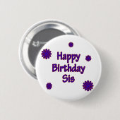 Alles- Gute zum Geburtstagsis Button (Vorne & Hinten)