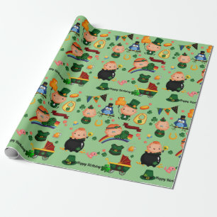 Alles- Gute zum Geburtstagst patrick Tag Geschenkpapier