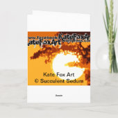 Alles Gute zum GeburtstagSucculent Sedum Karte (Rückseite)