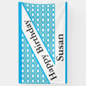 "Alles- Gute zum Geburtstagsusan-Gewohnheit Banner (Vertikal)