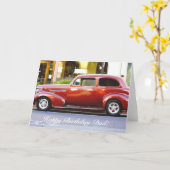 Alles- Gute zum GeburtstagVater-klassisches rotes Karte (Gelbe Blume)