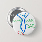 alles Gute zum Geburtstagvati Button (Vorne & Hinten)