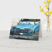 Alles Gute zum Geburtstagvati klassische blaue Karte (Gelbe Blume)