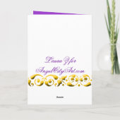 Alles- Gute zum Geburtstagveilchen-botanische Karte (Rückseite)