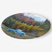 Alles- Gute zum GeburtstagVintager LKW Pappteller (Schrägansicht)