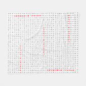 Alles- Gute zum Geburtstagwort-Suchpuzzlespiel Fleecedecke (Vorderseite (Horizontal))