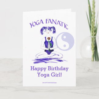 Alles- Gute zum Geburtstagyoga-Mädchen! - Karte