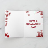 Alles Gute zum Geburtstagzombiejugendlicher Karte (Innenseite)