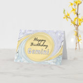 Alles- Gute zum Geburtstagzwillinge Karte (Gelbe Blume)