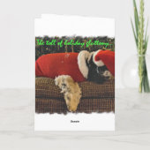 Alles Gute zum gluttonösen Urlaub! Feiertagskarte (Rückseite)