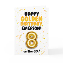 Alles Gute zum goldenen Geburtstag, 8. Geburtstags