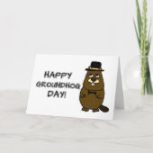 Alles Gute zum Groundhog Day! Karte (Vorderseite)