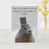 Alles Gute zum Groundhog Day! Karte (Gelbe Blume)