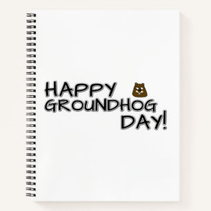 Alles Gute zum Groundhog Day! Notizblock
