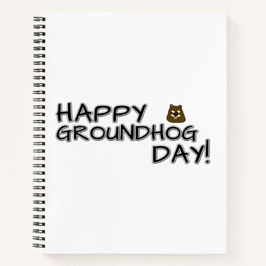 Alles Gute zum Groundhog Day! Notizblock (Vorderseite)