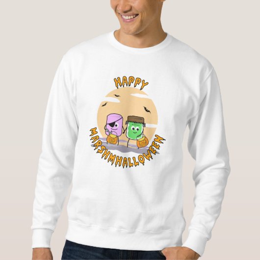 Alles Gute zum halloween! Happy Marshmalloween! Sweatshirt (Vorderseite)