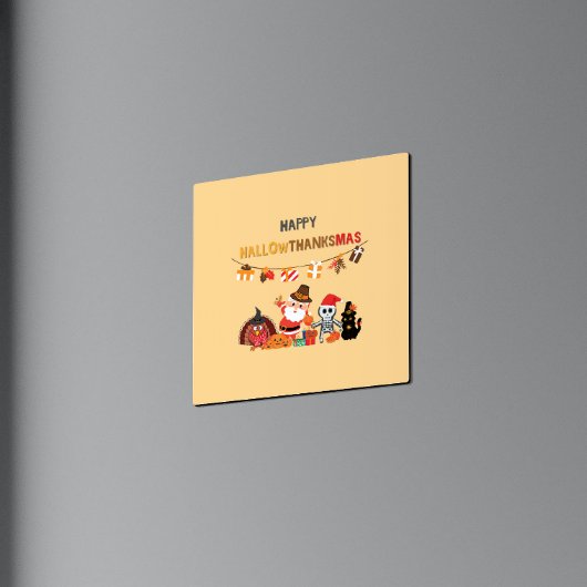 Alles Gute zum hallowthanksmas! Saisonale Magnetka Magnetkarte