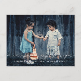 Alles Gute zum Handgeschriebenen Script-Foto Postkarte