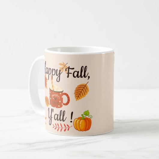 Alles Gute zum Herbst! Kaffeetasse (Vorderseite Links)