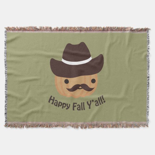 Alles Gute zum Herbst! Pumpkin Decke (Vorderseite)