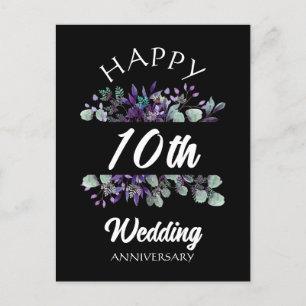 ALLES GUTE ZUM HOCHZEITSTAG BLÜHENDE PARTNERGESCHE POSTKARTE