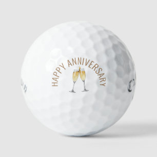 Alles Gute zum Hochzeitstag Champagner Toast Calla Golfball