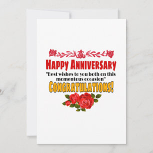 Alles Gute zum Hochzeitstag Einladung
