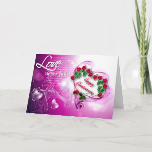 Alles Gute zum Hochzeitstag - Liebe (Christlich) Karte