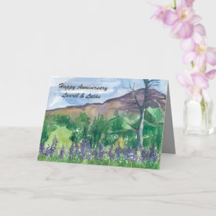 Alles Gute zum Hochzeitstag Wildblumenwiese Person Karte