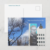 Alles Gute zum Internationalen Frauentag! Postkarte (Vorne/Hinten)