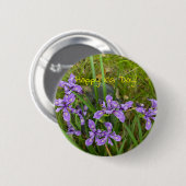 Alles Gute zum Iris Day! Button (Vorne & Hinten)