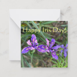 Alles Gute zum Iris Day! Mitteilungskarte
