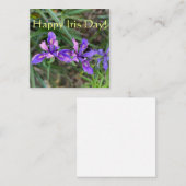 Alles Gute zum Iris Day! Mitteilungskarte (Vorne/Hinten)