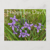 Alles Gute zum Iris Day! Postkarte (Vorderseite)