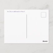 Alles Gute zum Iris Day! Postkarte (Rückseite)
