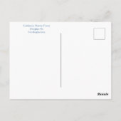 Alles Gute zum Iris Day! Postkarte (Rückseite)