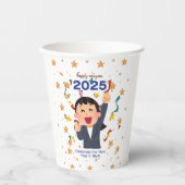 Alles Gute zum Jahreswechsel 2025 Pappbecher (Vorderseite)