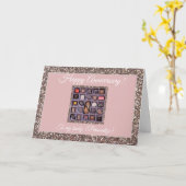 Alles Gute zum Jubiläum! Auf meine Ehefrau Schokol Karte (Gelbe Blume)